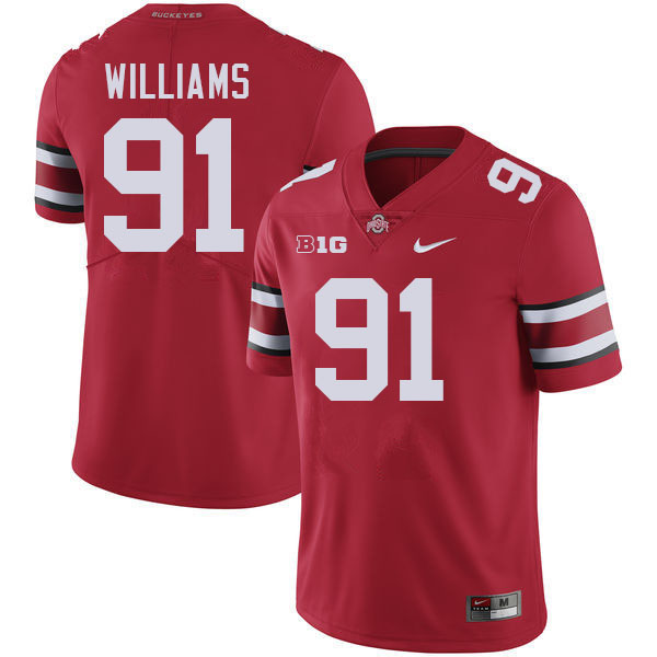 Tyleik Williams Ohio State Buckeyes Jersey College Football Uniforms-Red